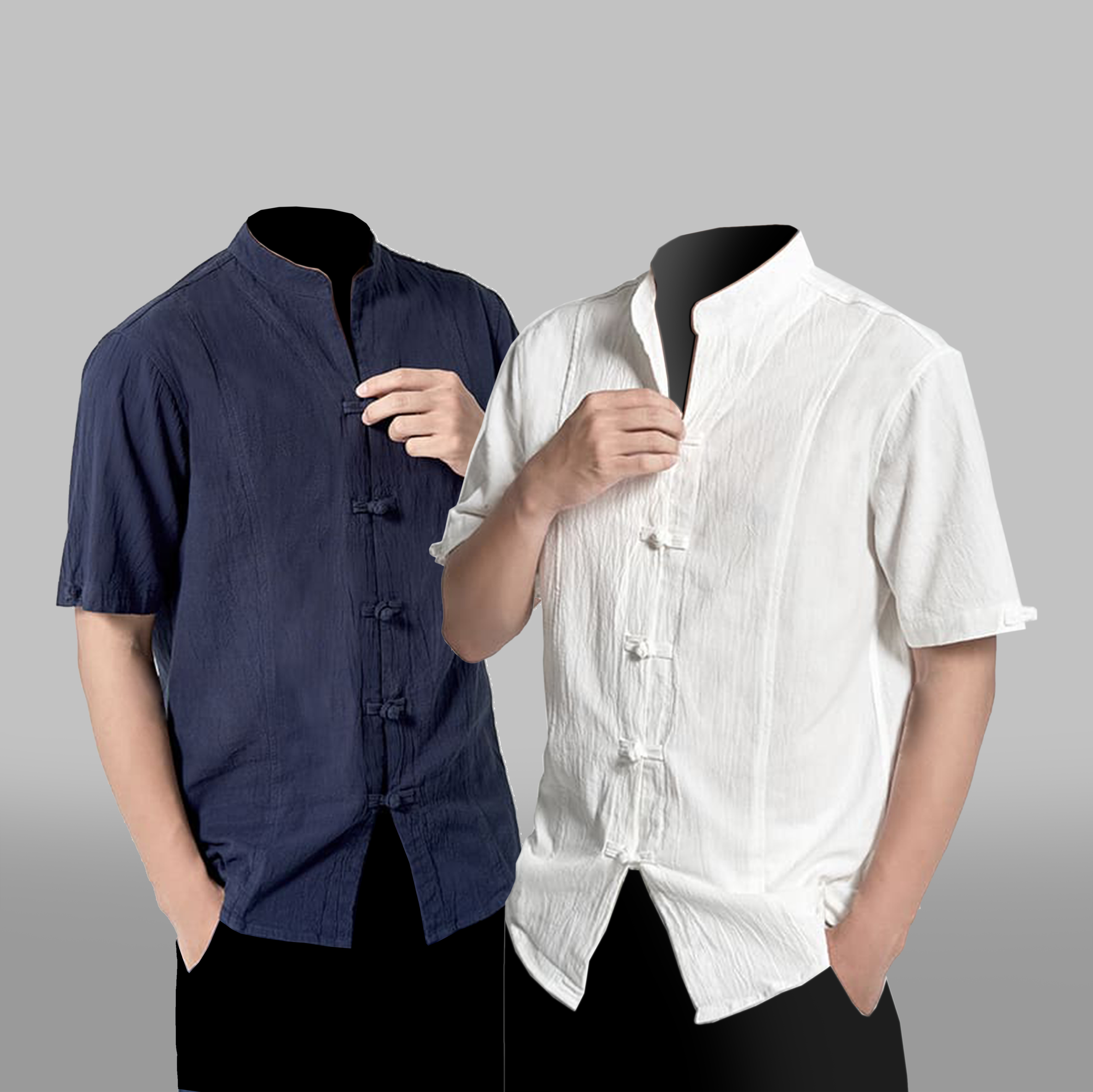Men's short-sleeve button-down shirt - A1LHFA