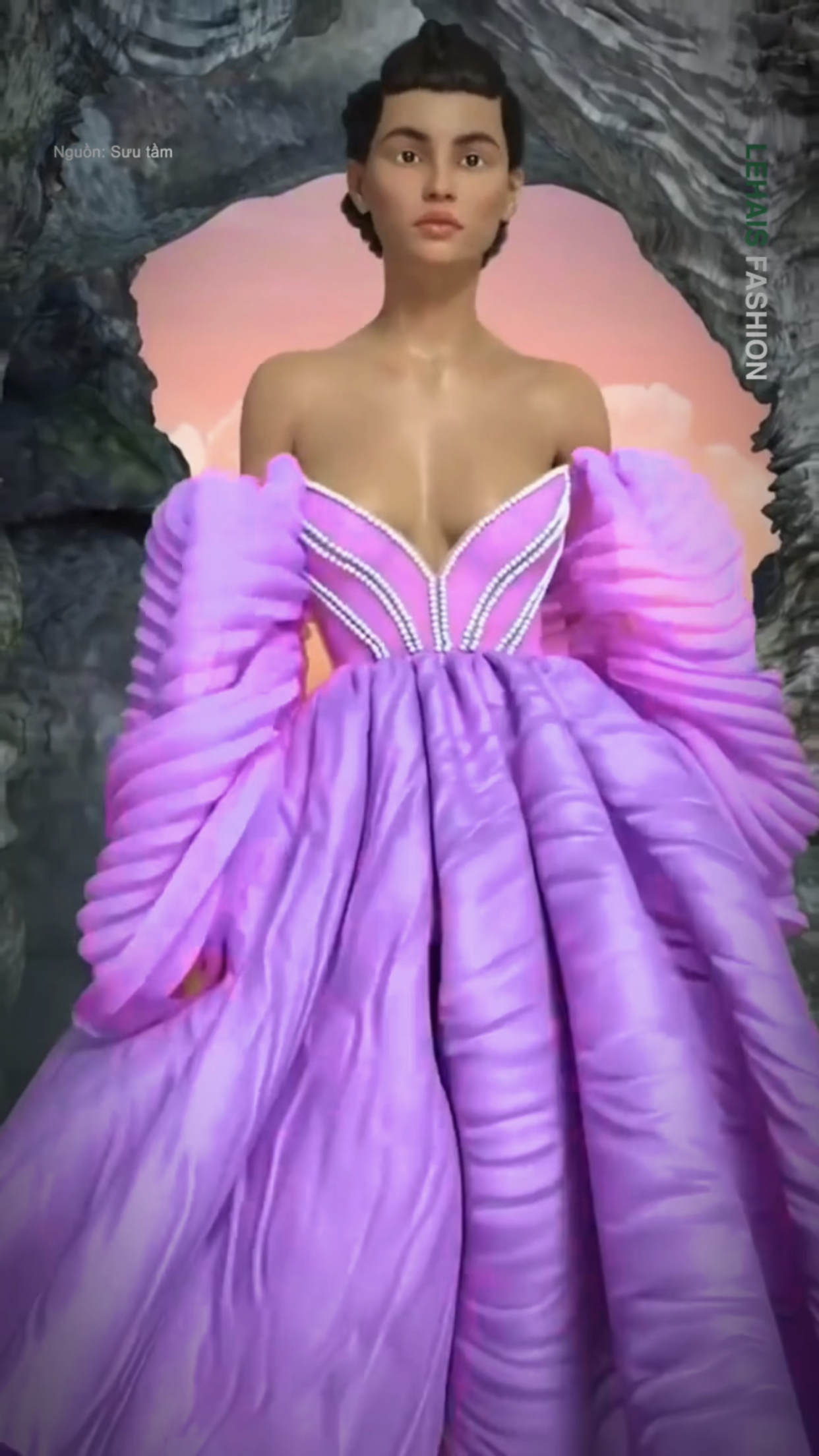Chiếc váy được thiết kế bằng công nghệ 3D cực lộng lẫy 2