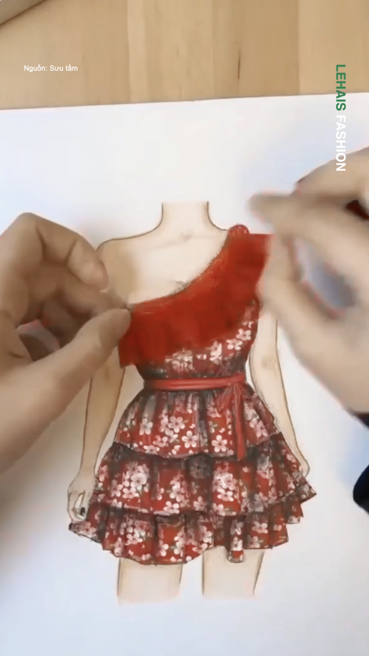 Ý tưởng tuyệt vời thiết kế một chiếc váy từ hoạ tiết cuộn băng dính 2